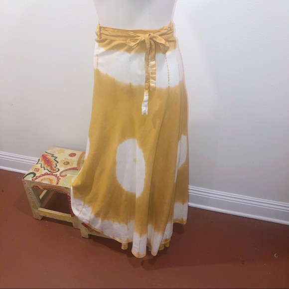 Rainbow Dresses & Skirts - OSFM HIPPY ORANGE TIE DYE CONVERTIBLE SKIRT maxi